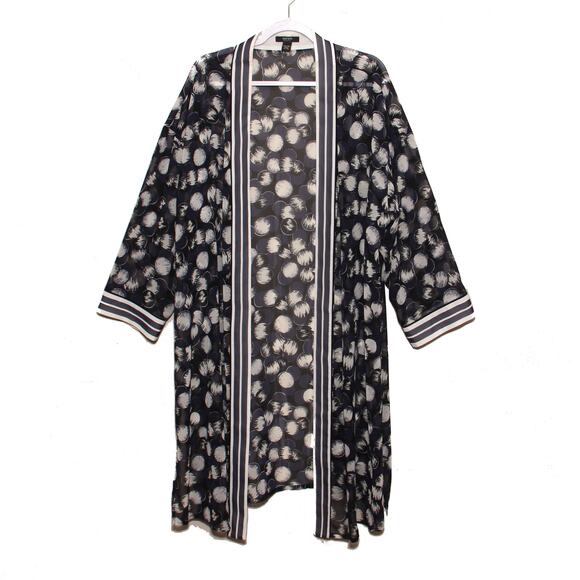 Alfani Circle Pattern Kimono Duster Size 2X/3X - Picture 1 of 6